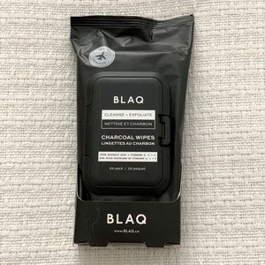 BLAQ Charcoal Face Wipes.